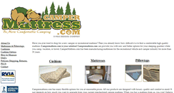 Desktop Screenshot of campermattress.com