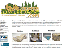 Tablet Screenshot of campermattress.com
